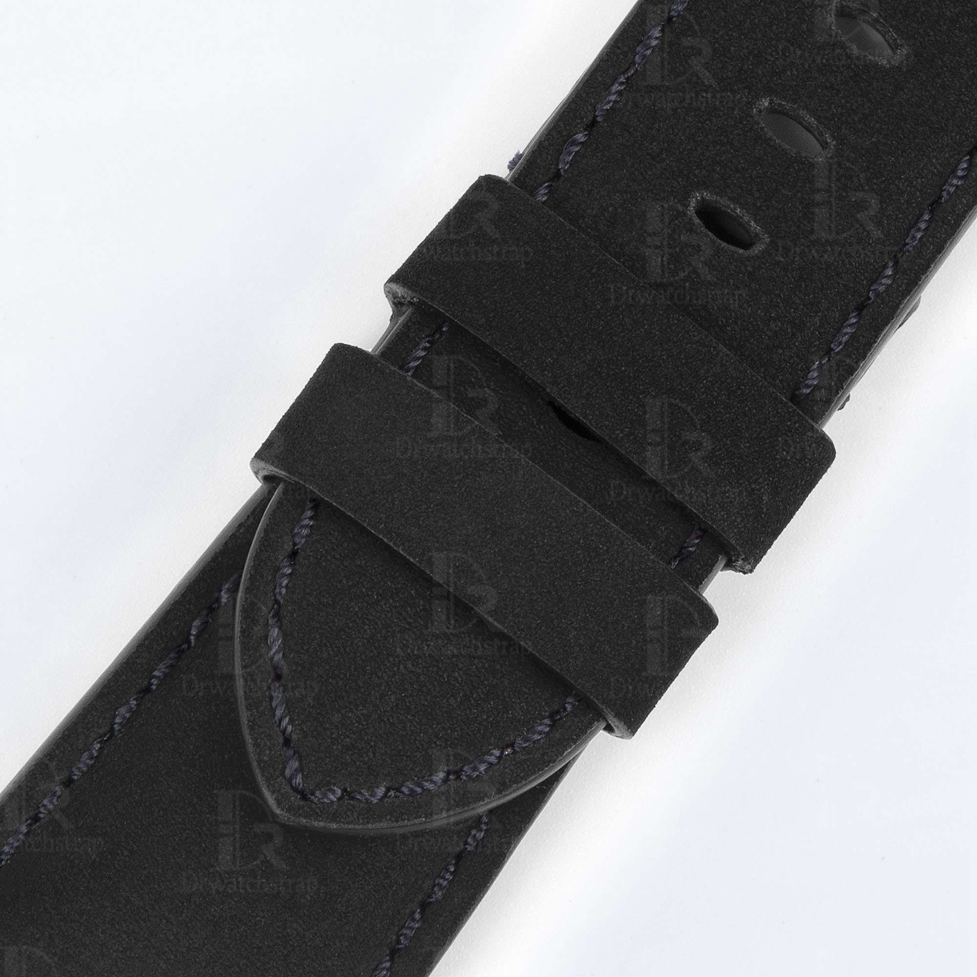 Custom OEM Premium calf material black leather Panerai strap 24mm 26mm 22mm & watch band replacement for Panerai Luminor Due Radiomir luxury watches for sale - Shop the best quality calfskin watch straps and watchbands from DR Watchstrap online at a low price