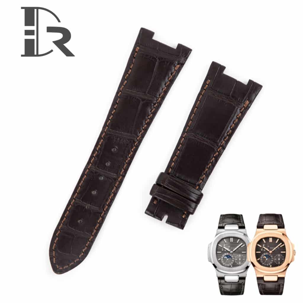 Custom Patek Philippe Nautilus leather strap | Drwatchstrap