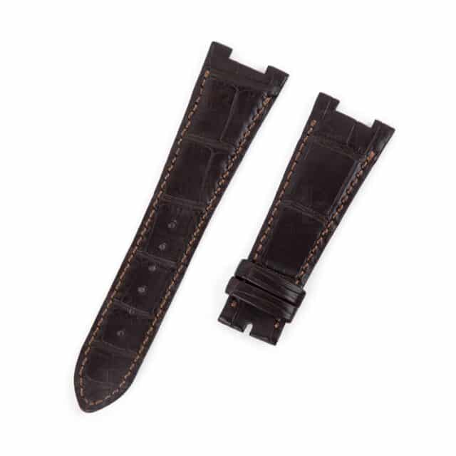 Patek Philippe Nautilus 5712 5711 handmade dark brown leather strap for sale