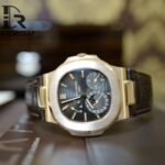 Patek Philippe Nautilus brown calfskin leather strap (1)