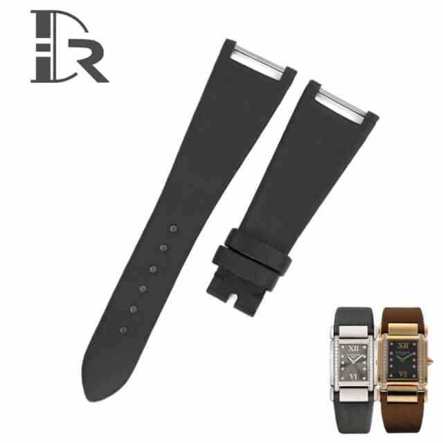High quality satin replacement black brown orange gold green gray cream Patek Philippe watch bands and watch strap online with deployment buckle wrist band compatible with Patek Philippe Twenty-4 for sale