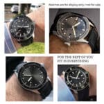 Blancpain Fifty Fathoms Black Canvas Sailcloth watch strap (1)