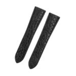 Best quality genuine handmade black alligator round-scale Cartier Tank Ronde Solo leather strap and watch band replacement online for Cartier Ronde & Tank Solo, American tank, France tank, Must, Ronde, Cle de, and more watches - custom aftermarket watch bands OEM