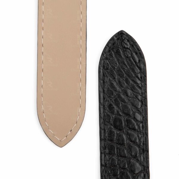 Custom best quality material alligator crocodile Cartier Tank & Ronde solo black brown blue orange green gold watch leather strap and watch band replacement 16mm 18mm 20mm 23mm size compatible with Cartier Tank & Ronde solo small large - Shop the high-end quality straps and watchbands from DR watchstrap