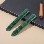 Handcrafted leather strap for Cartier Ballon Bleu colorful replacement alligator watch band
