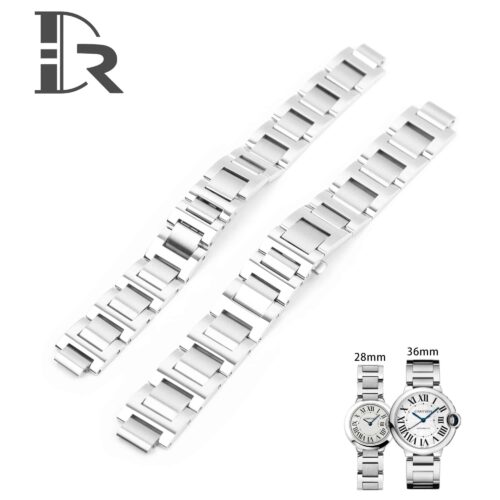Cartier Ballon Bleu stainless steel bracelet replacement watchband