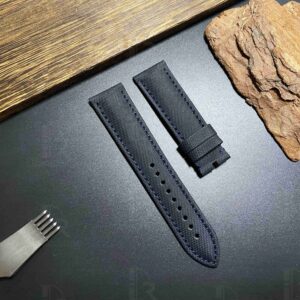 1631001522-Blancpain fifty fathoms fabric strap watch band Black Blue Canvas Fiber (5) Custom best quality material Blancpain Fifty Fathoms fabric black canvas replacement sailcloth nylon watch strap online and watch band suitable with Blancpain watches 20mm 23mm luruxy band
