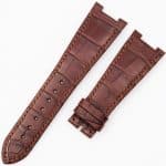 patek philippe ladies nautilus 7011 brown leather alligator watch band dr watch strap (3)