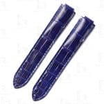 Best high-end quality alligator blue Rolex leather watch straps and watch bands replacement for Rolex Submariner & Sky-Dweller luxury watches - Aftermarket watch band online for sale at a low price 20mm 21mm 22mm lug size