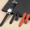 Genuine best quality Belly-scale black brown alligator crocodile custom Bvlgari leather watch strap & watch band replacement for Bvlgari Diagono Aluminium AL38A L3276 mens and women's luxury watch - OEM aftermarket high-end straps and watchbands online at a low price from dr watchstrap
