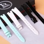 Custom replacement White Patent leather Bulgari Bvlgari B Zero1 watch band strap