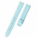 Custom handmade strap for Bvlgari B.zero1 turquoise blue patent leather watch band