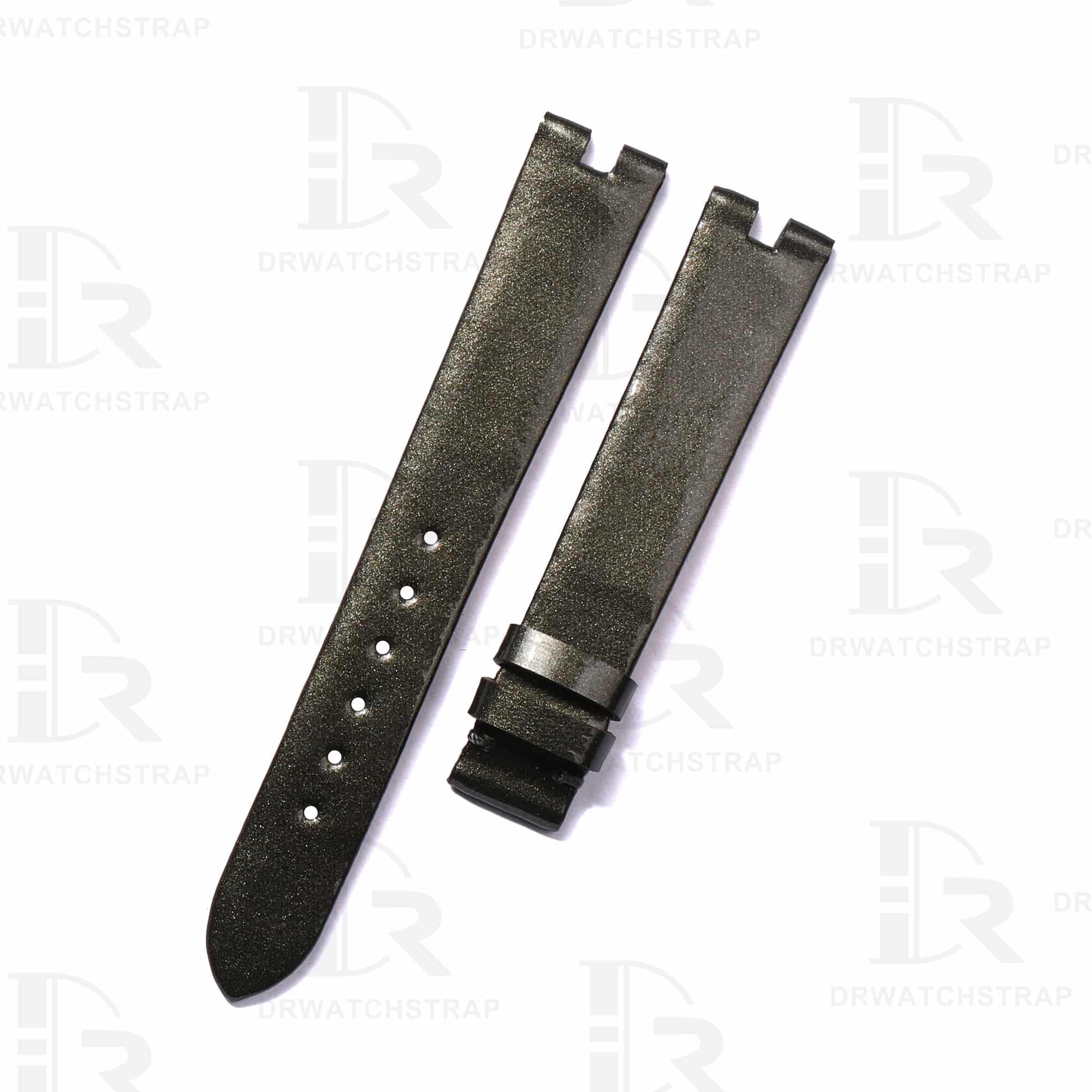No.17 Dark Green Custom handmade strap for Bvlgari B.zero1 turquoise patent leather watch band