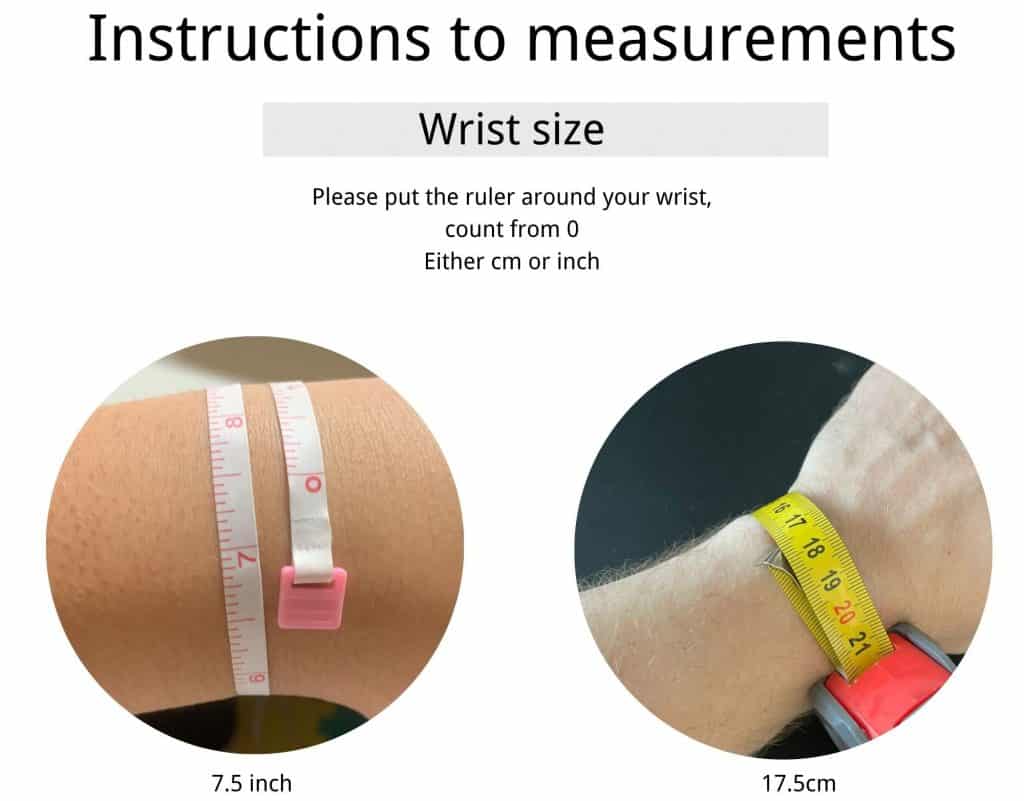 How to measure wrist size