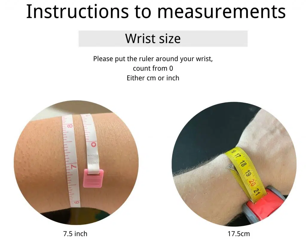 How to measure wrist size