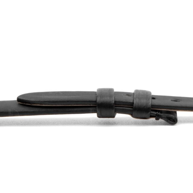 Best quality black Satin Cartier Baignoire watch strap replacement watch band for for Cartier Baignoire watches oniline at a low price - Handmade OEM Cartier straps for sale