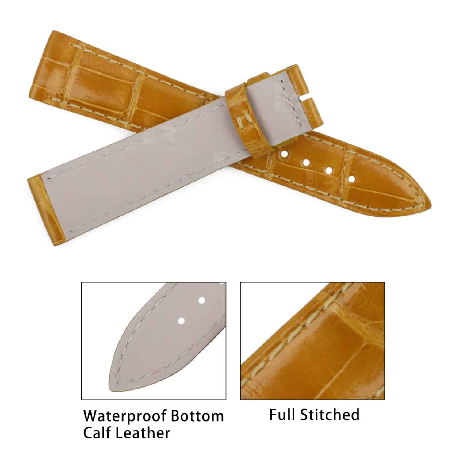 JLC Reverso strap Jaeger Lecoultre Ladies brown strap Drwatchstrap