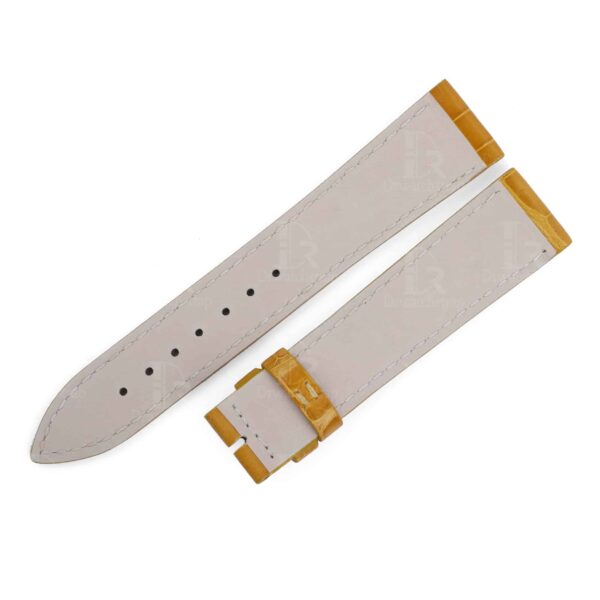 Handmade brown leather watch strap fit for JLC Reverso Ladies 18*16mm