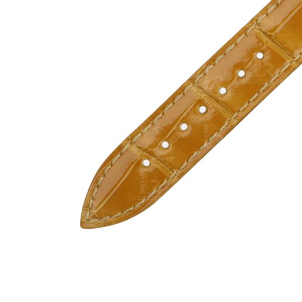 Handmade brown leather watch strap fit for JLC Reverso Ladies 18*16mm