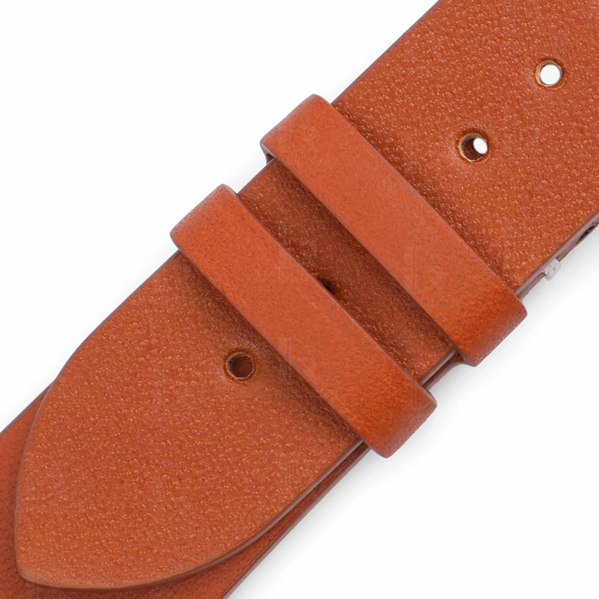 Custom best High-end qualtiy premium calfskin orange replacement leather Rolex Hermes Strap and watchband with 20mm lug size handmade for Rolex, Tudor, Patek Philippe universale watches online at a low price