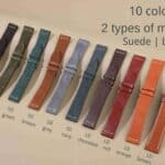 Vintage Suede 20mm leather watch strap handmade OEM Customized Hermes Rolex Tudor watchband