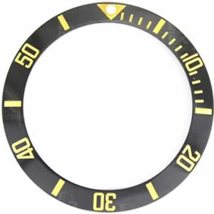 Rolex submariner 2-Tone Black ceramic bezel insert replacement for sale