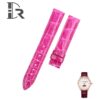 Custom Handmade Replacement pink leather watch strap for Jaeger Lecoultre Rendez Vous moon Day and Night watchVous Moon