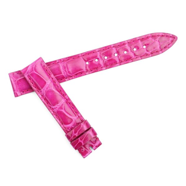Custom Handmade Replacement pink leather watch strap for Jaeger Lecoultre Rendez Vous moon Day and Night watch