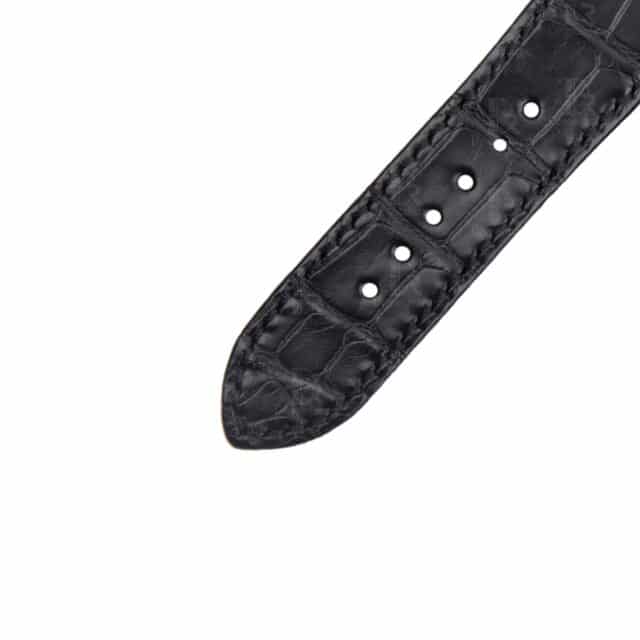 Handcrafted Black Croco leather band for Patek Philippe Nautilus 5711 5712