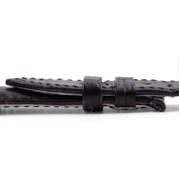 Buy discount price aftermarket Breguet type xxi flyback chronograph 3810 aftermarket strap Leather Strap craftsmanship Black American Crocodile watch bands for sale