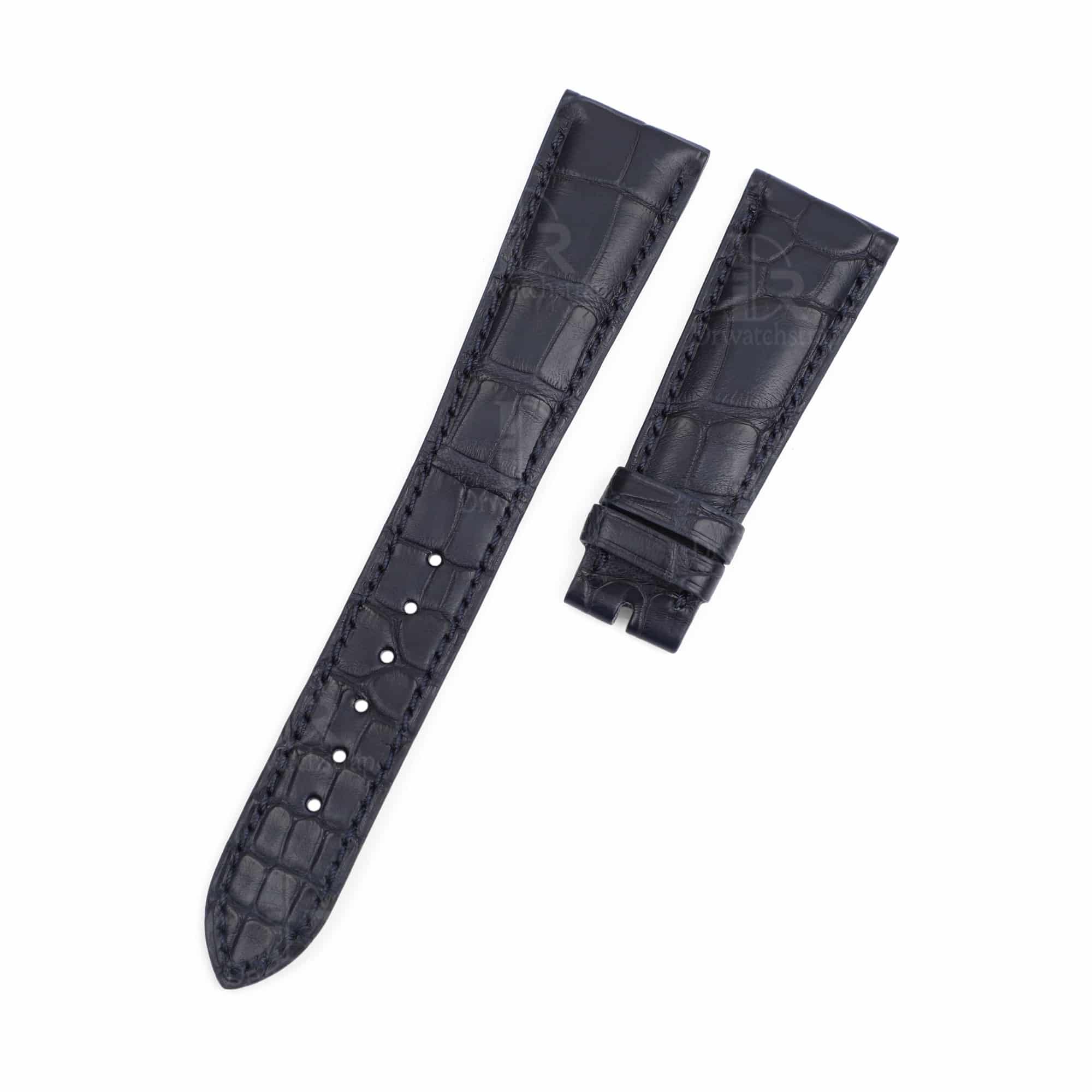 Custom handmade high-end quality Patek Philippe Blue leather watch band craftsmanship wholesale China factory supplier lug size available 12mm 14mm 16mm 18mm 19mm 20mm 21mm 22mm 23mm 24mm