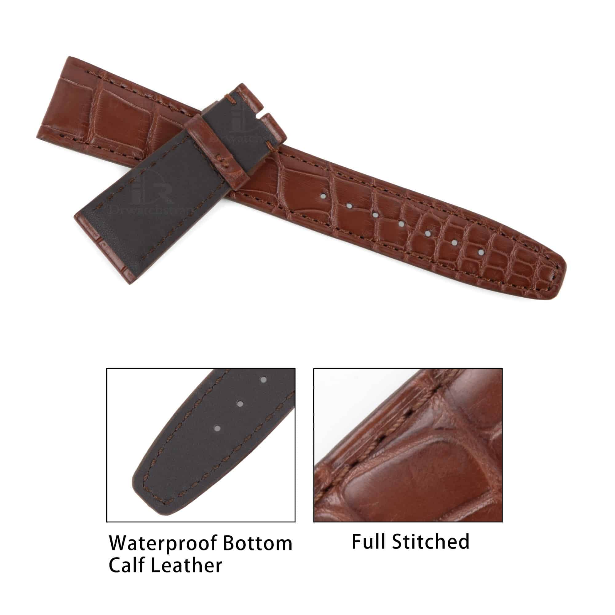 Wholesale and Retail custom handmade IWC watch bands & replacement straps for luxury watches. handcrafted IWC aftermarket straps