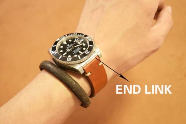 Rolex watch case solid end links for sale - End piece