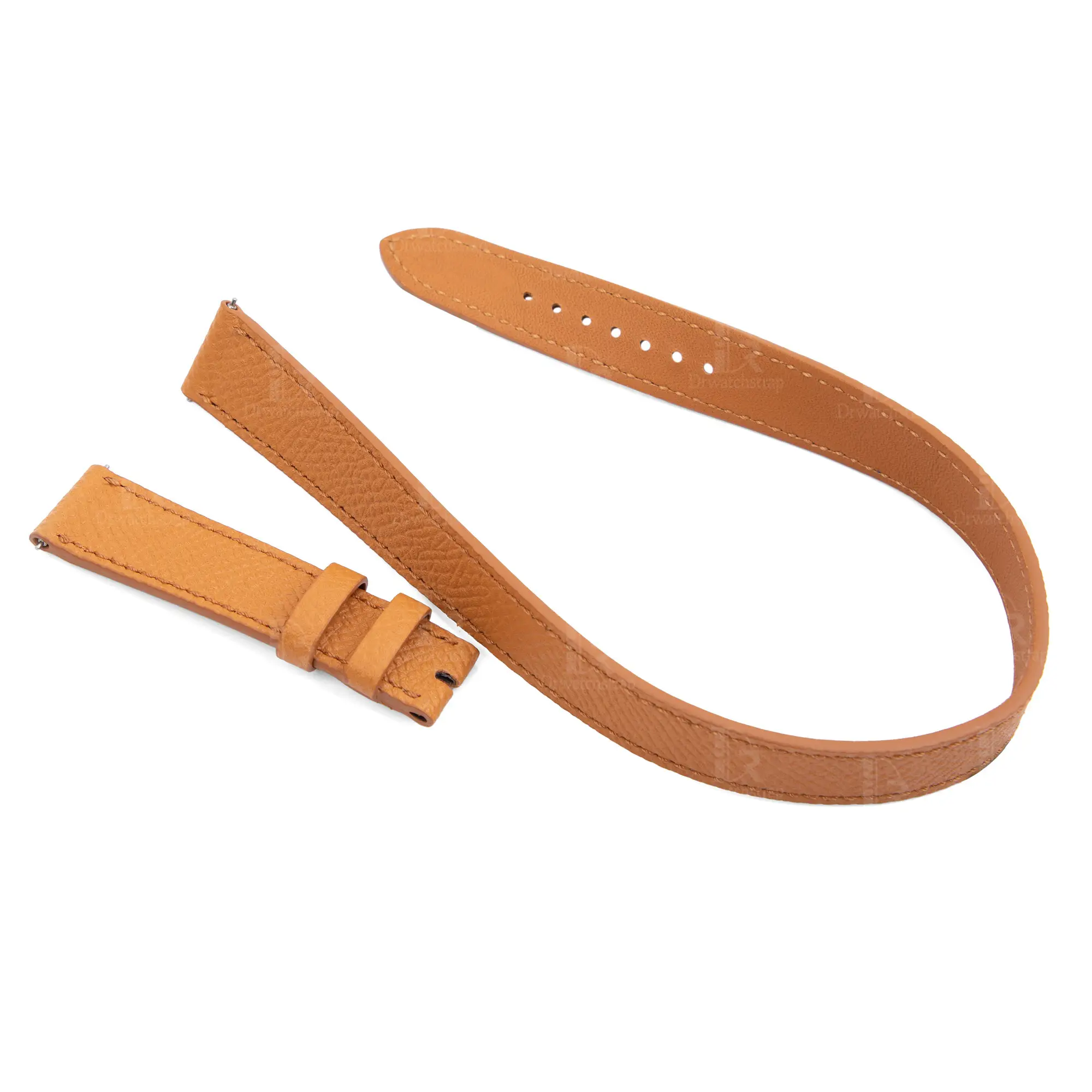 Best quality OEM handmade Epson Orange Leather Hermes Double Tour watch band Double Wrap watch strap replacement for Hermes Heure H Cape cod luxury watches - Shop leather straps and watchbands online for sale at a low price