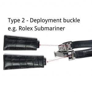 Rolex Submariner glidelock clasp need replacement leather strap like this