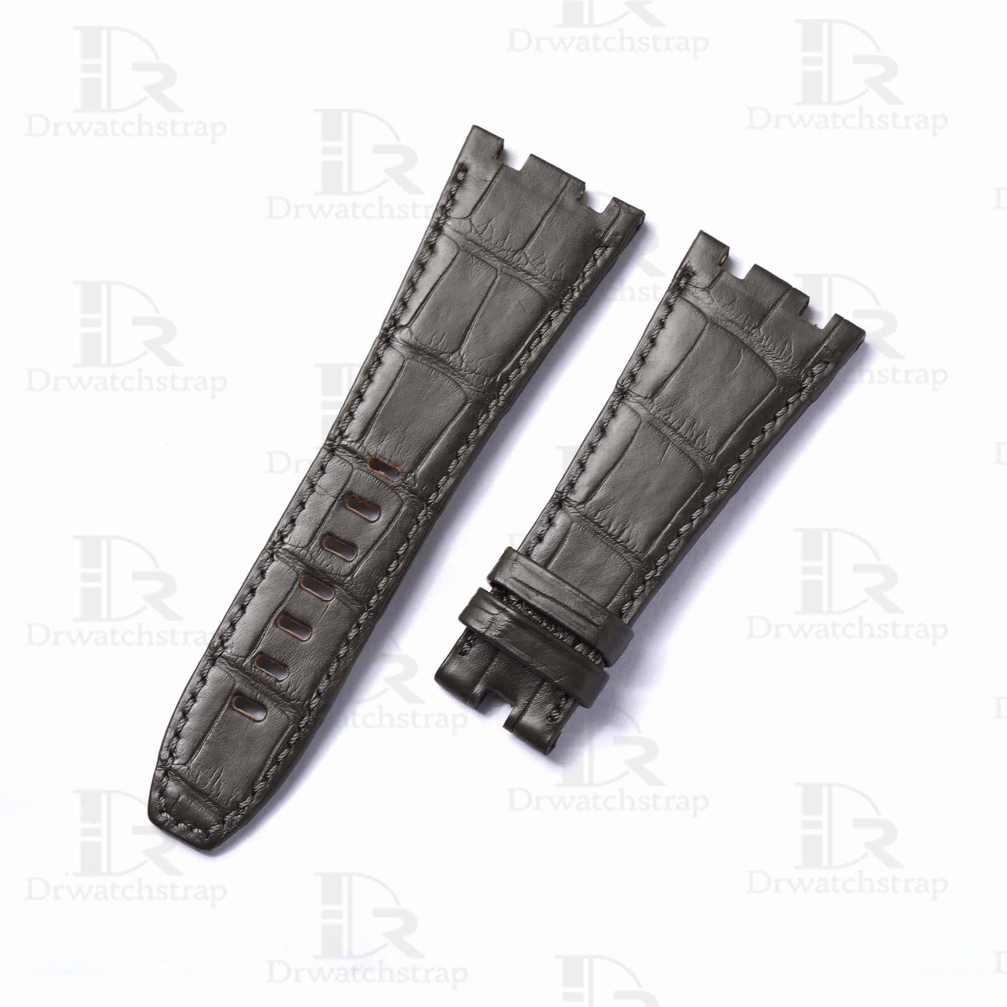 Buy custom Audemars Piguet Royal Oak Grey leather straps for sale