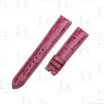 Handcrafted leather watch band for Franck Muler Double Mystery purple alligator watchband replacement - Customized