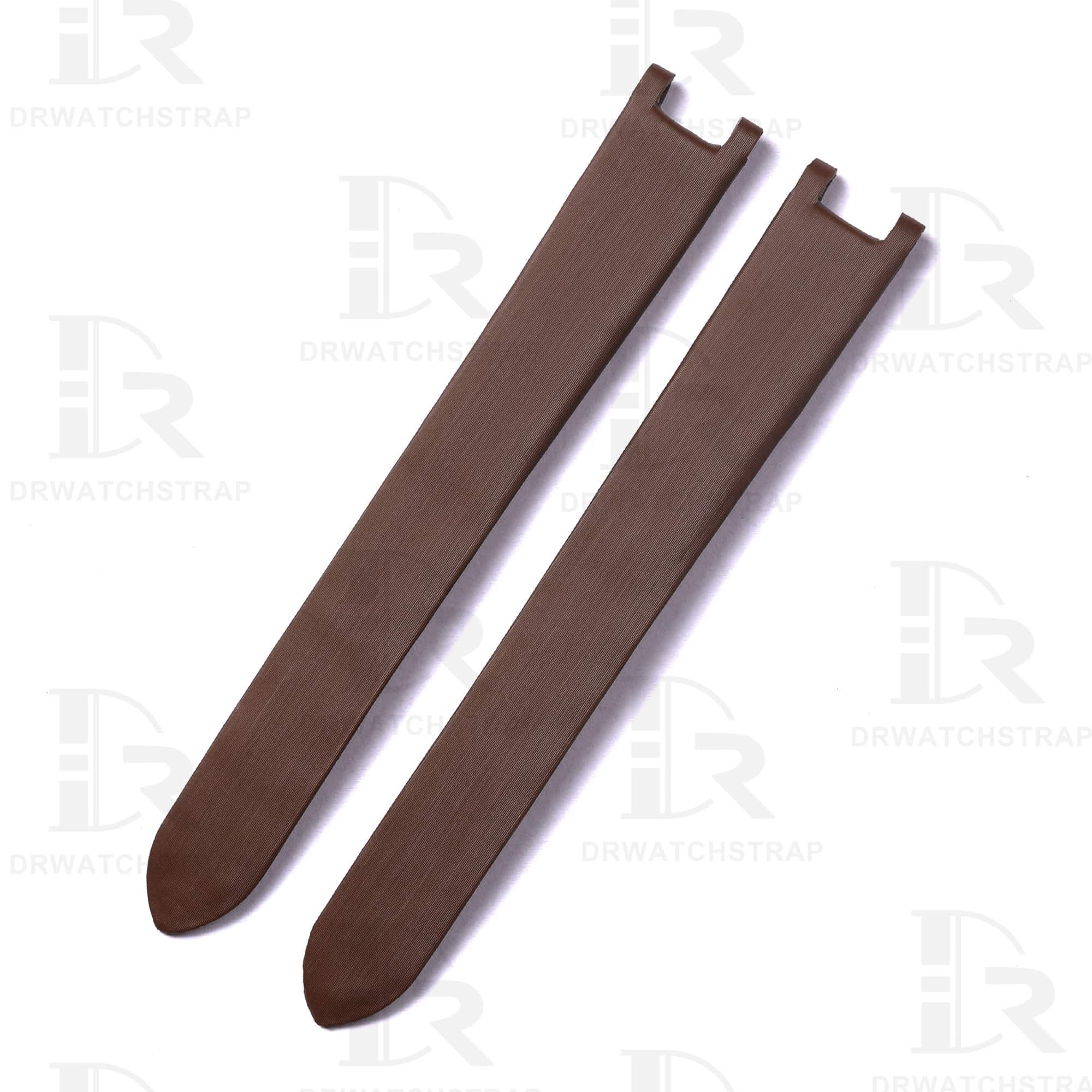 Custom Cartier Pasha Men and Lady Brown satin strap