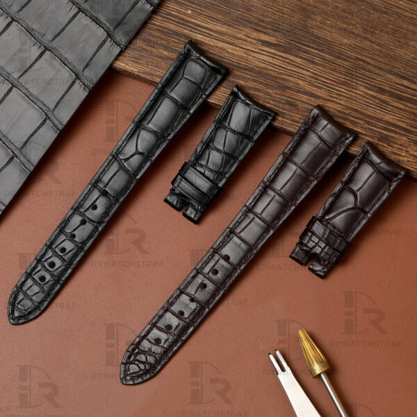 Handmade leather strap replacement for Rolex Cellini watch - Image 7