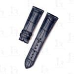 Custom handmade best quality replacement Brown Blue America Alligator Leather Cartier Santos 100 watch straps and watch bands Cartier Santos 100 Midsize Large Chronograph XL size watches - OEM aftermarket high-end leather watchbands online at a low price