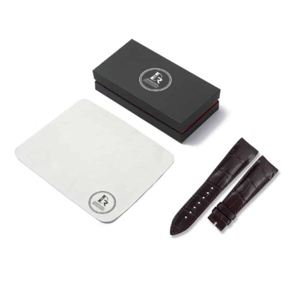 Handcrafted leather strap for Breguet Type XXI 3810 brown crocodile replacement watchband for sale