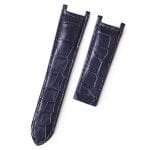 Custom replacemen blue canvas watchbands for Bvlgari Diagono Aluminium watch strap