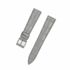 Handmade leather watch strap :Early Grey Alligator Belly scale