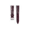 Handmade Leather watch strap Brown Alligator Belly Scale