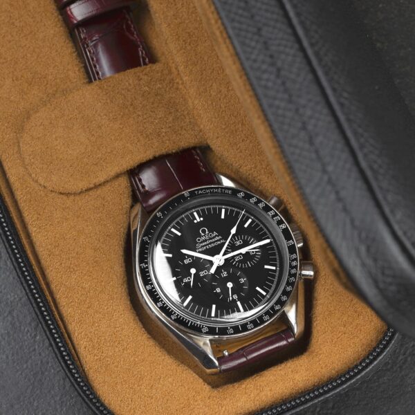 Handmade Leather watch strap Brown Alligator Belly Scale