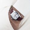 Handmade Leather watch strap Brown Alligator Belly Scale