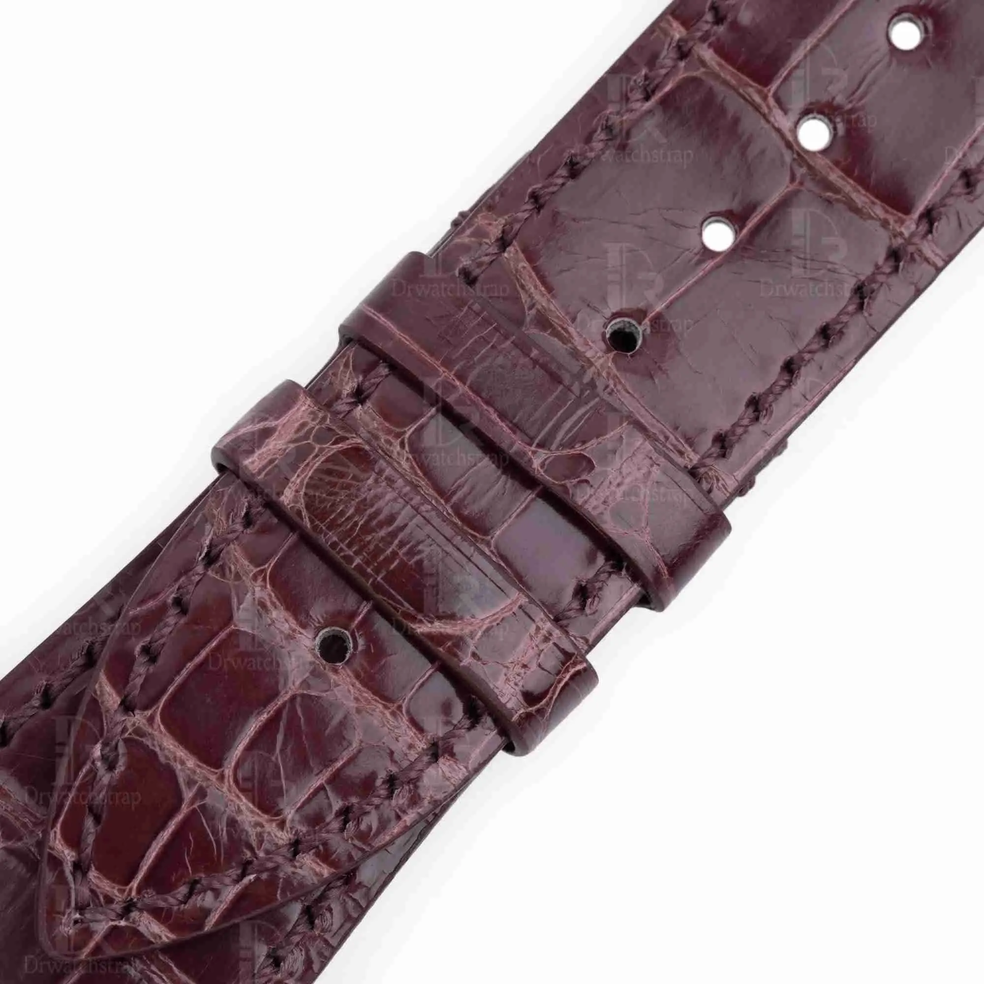 Custom leather Franck Muller Square strap | Drwatchstrap