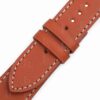 Premium best quality custom OEM orange calfskin 20mm single tour sinlge wrap leather band and watch strap replacement for Hermes Heure H and Hermes Cape Cod luxury watches - Shop the high-end calf material straps and watch bands online at a low price