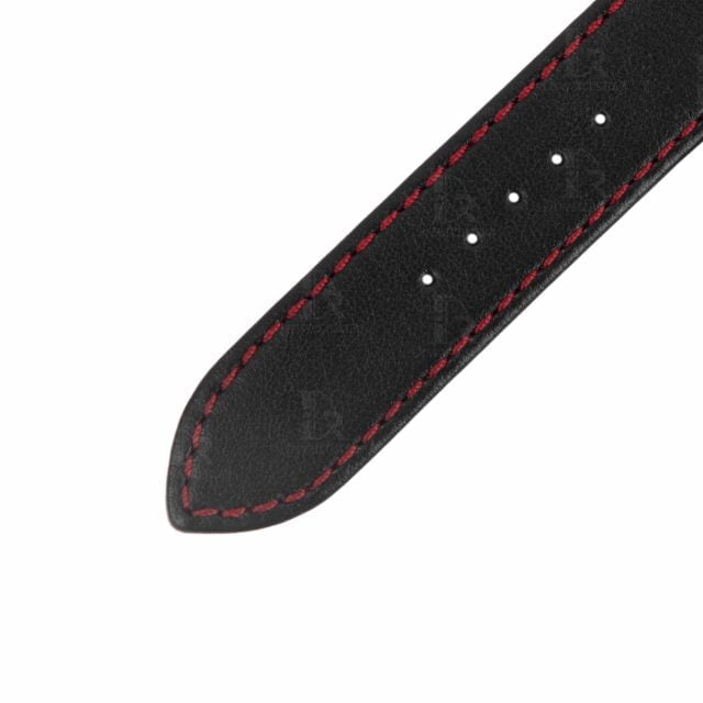 Custom 20mm 22mm 24mm Black leather strap for Tudor GMT watch