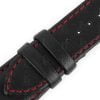 Custom 20mm 22mm 24mm Black leather strap for Tudor GMT watch